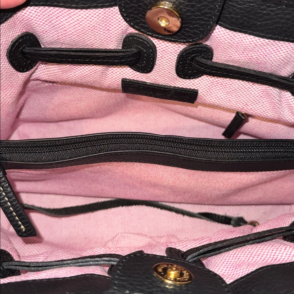 Dooney & Bourke Small Chiara Black Pebble Grain Leather Shoulder Bag - Picture 7 of 9